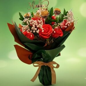 Fresh Flower Bottle Bouquet