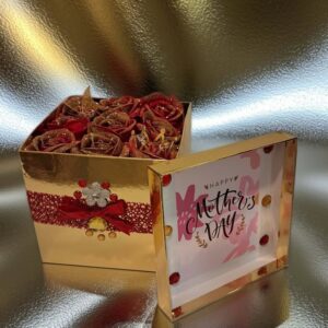 Glitter Rose Gift Box Bouquet