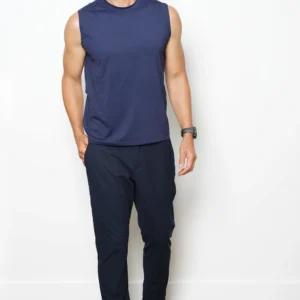 All gender yoga tank navy