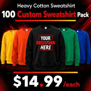 100 Custom Sweater Package Deal
