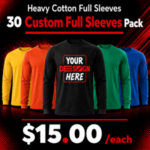 30 Custom Full Sleeves Package Deal