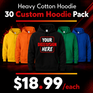 30 Custom Hoodie Package Deal