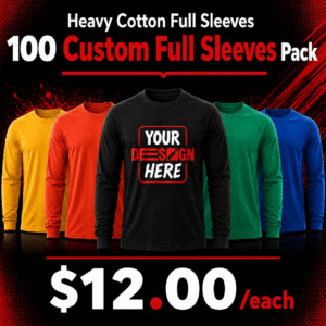 100 Custom Full Sleeves Package Deal